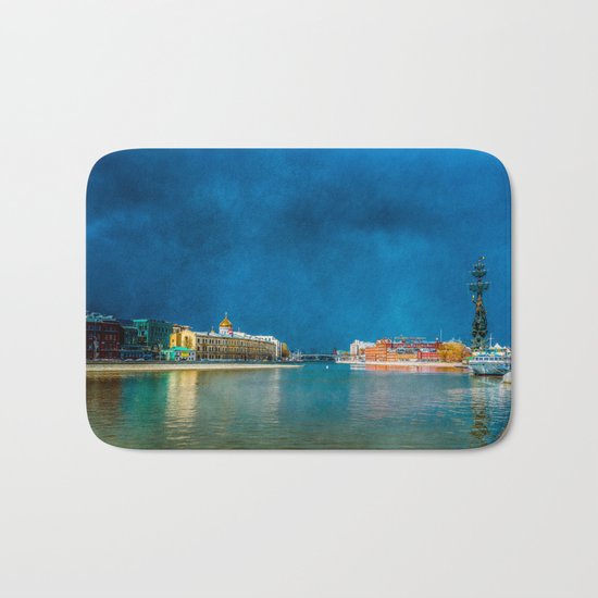 Snow Showers Over Moscow Bath Mat
