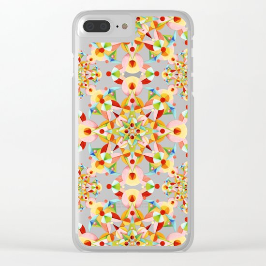 Kaleidoscope Fiesta Clear iPhone Case