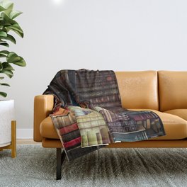 The Cozy Cottage Reading Nook Throw Blanket