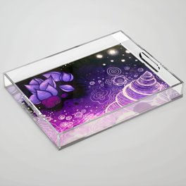 Purple Underwater Sea Acrylic Tray