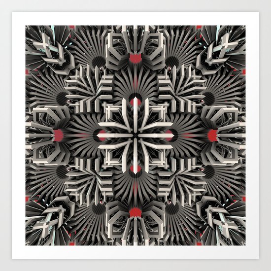 Calaabachti Matrix Art Print