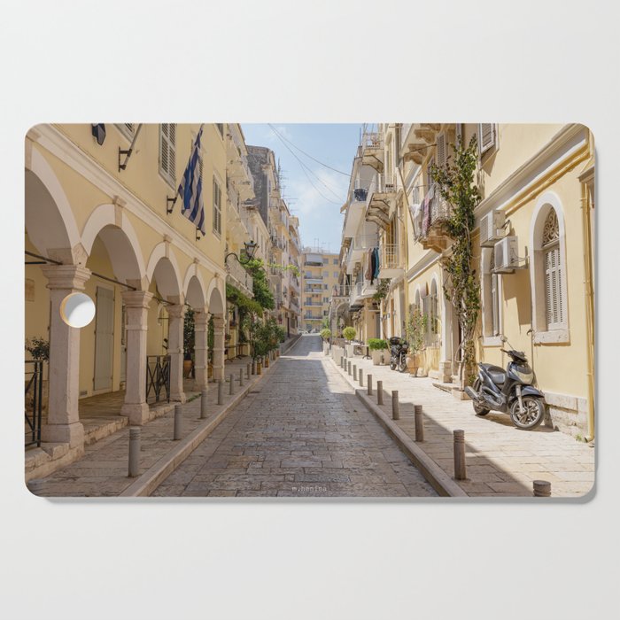 The streets of Corfu Cutting Board