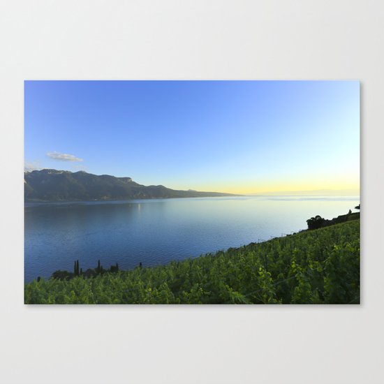 Sunset and Winery Canvas Print