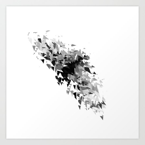 Triangles flow Art Print