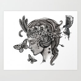 Goddess of Nature Art Print