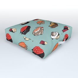 Sushi Otter Outdoor Floor Cushion