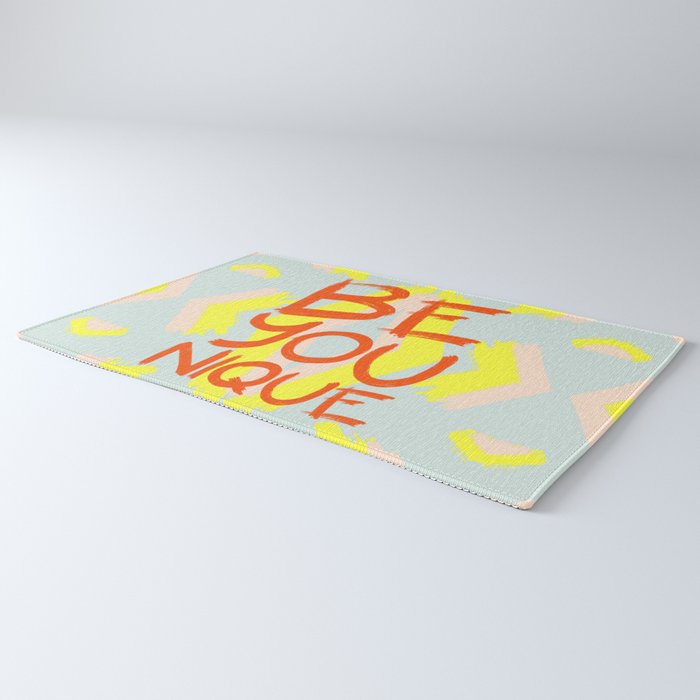 Be You Nique Society6 Motivational Rug By Designdn Society6