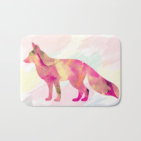 Abstract Fox Bath Mat