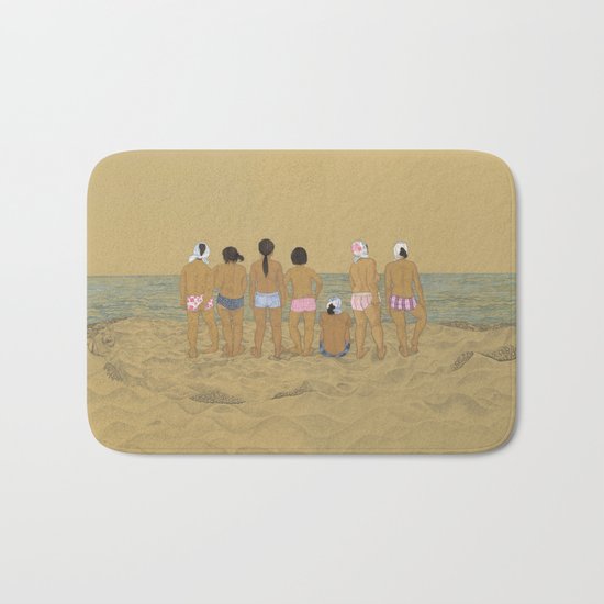 Waiting For The Catch Bath Mat