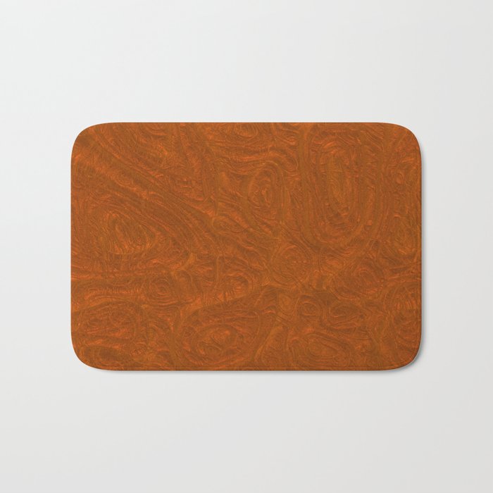 Orange Metal Foil Bath Mat