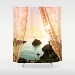 Golden Morning - Landscape Photography Shower Curtain
