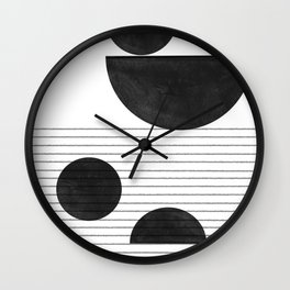 Black and White Balance Wall Clock