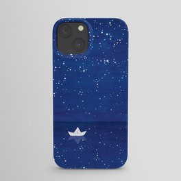Zen sailing, ocean, stars iPhone Case