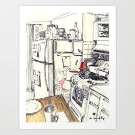Brooklyn Kitchen, 2016 Art Print