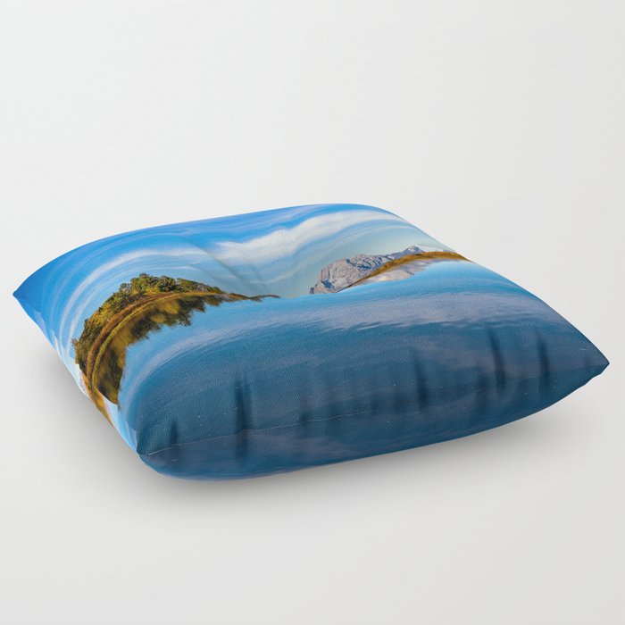 Return to Oxbow - Mount Moran on Autumn Day at Oxbow Bend in Grand Teton National Park Wyoming Floor Pillow