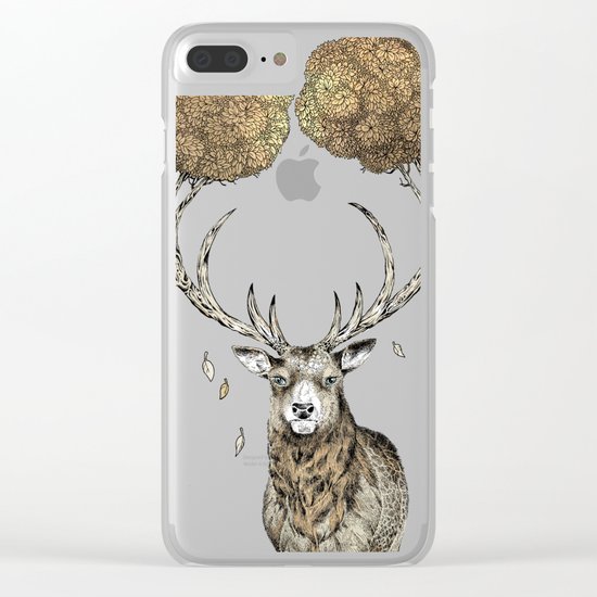 Asteroid Brain Diagnostics // (metaphysical deer) Clear iPhone Case