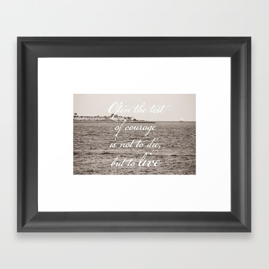 Sailboat & Sumter Framed Art Print