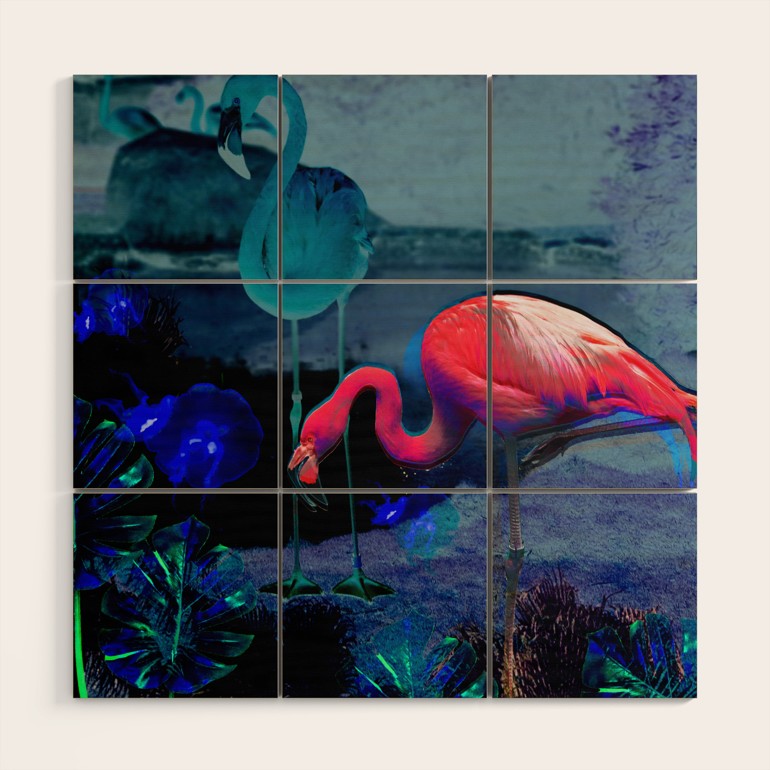Flamingo Trance Wood Wall Art By Underwatercity Society6