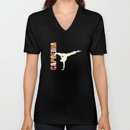 Brazilian Martial Art, Capoeira V Neck T Shirt
