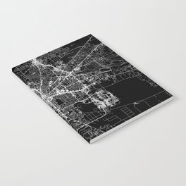 Tallahassee Black Map Notebook