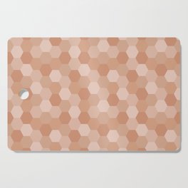 Brown Hexagon polygon pattern. Digital Illustration background Cutting Board
