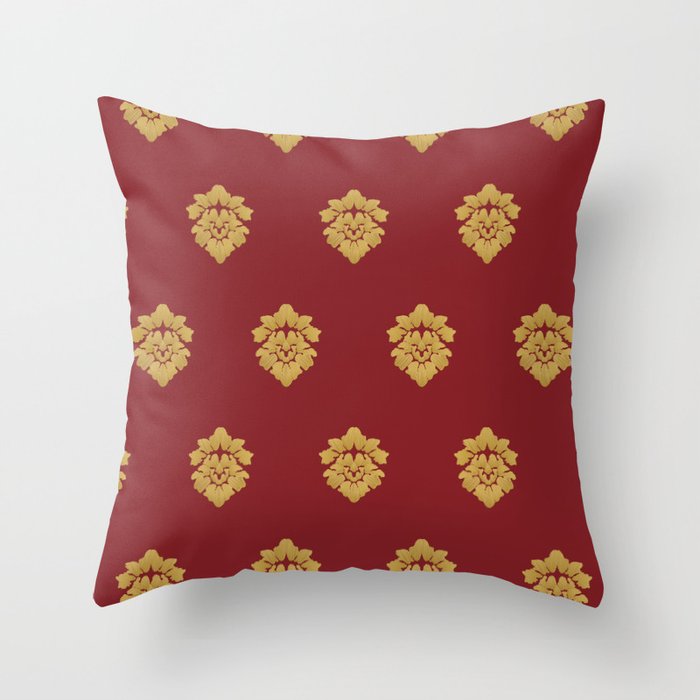 Free Marches (Red) Throw Pillow