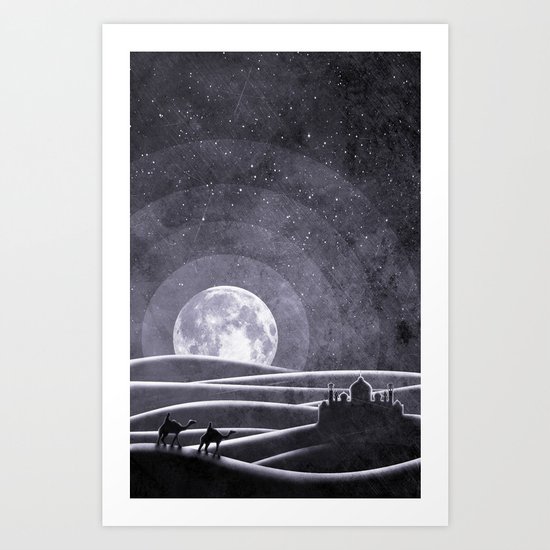 Desert Night Art Print