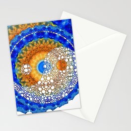 Ying And Yang Art - Moving Into Balance - Sharon Cummings Stationery Card