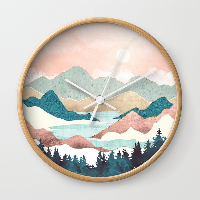 Lake Sunrise II Wall Clock