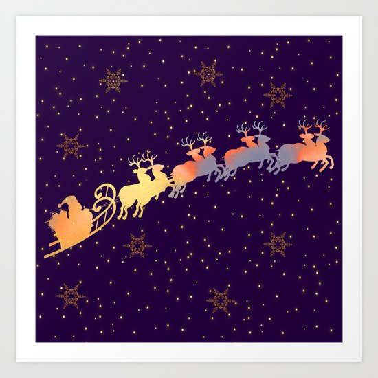 I dream of Santa Claus | Christmas Vision Art Print