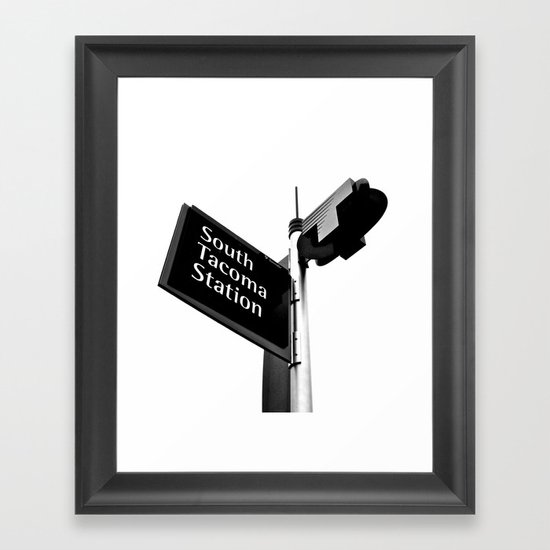 South Tacoma Station Framed Art Print