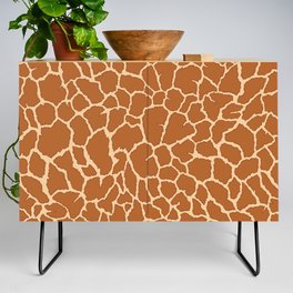 Giraffe pattern. Animal skin print . Digital Illustration Background Credenza