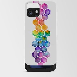 Rainbow Honeycomb iPhone Card Case