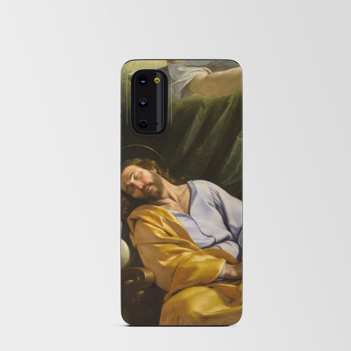 The Dream of Saint Joseph by Philippe de Champaigne Android Card Case