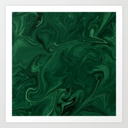 Modern Cotemporary Emerald Green Abstract Kunstdrucke | Totebags, Throwpillows, Notebookscards, Laptopsleeves, Wallclocks, Towels, Backpacks, Phonecasesskins, Blankets, Emeraldgreendecor 