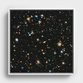 Galaxies of the Universe Telescopic Photograph Framed Canvas