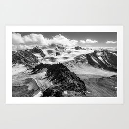 Pitztal, Austria Art Print | Austria, Alps, Hiking, Scenic, Black And White, Outdoors, Beautiful, Tyrol, Photo, Holiday 