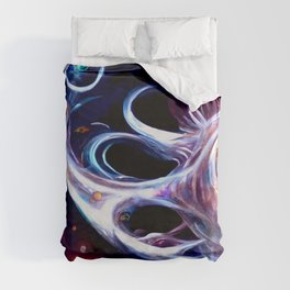 Fish-eye Nebula Duvet Cover