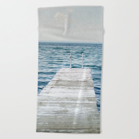 Out into the Lake Beach Towel
