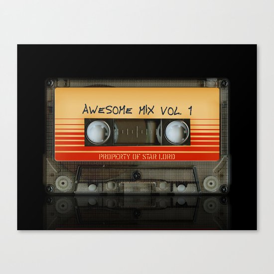 Awesome transparent mix cassette tape volume 1 iPhone 4 4s 5 5c 6, pillow case, mugs and tshirt Canvas Print