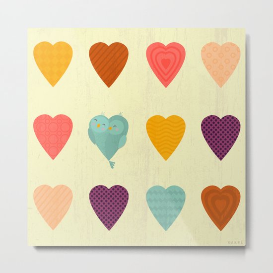 Lovebirds Metal Print