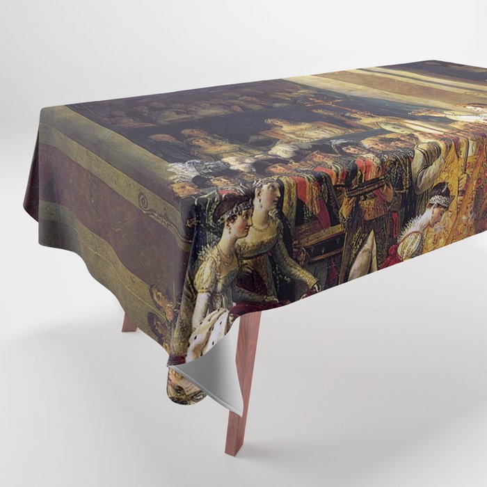 David, the coronation of Napoleon Tablecloth by oldking Society6