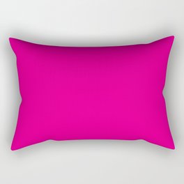 Fuchsia Pink Solid Color Rectangular Pillow