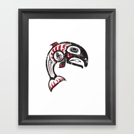 Pacific Northwest Salmon Framed Art Print