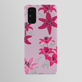 Lilien rosa Android Case
