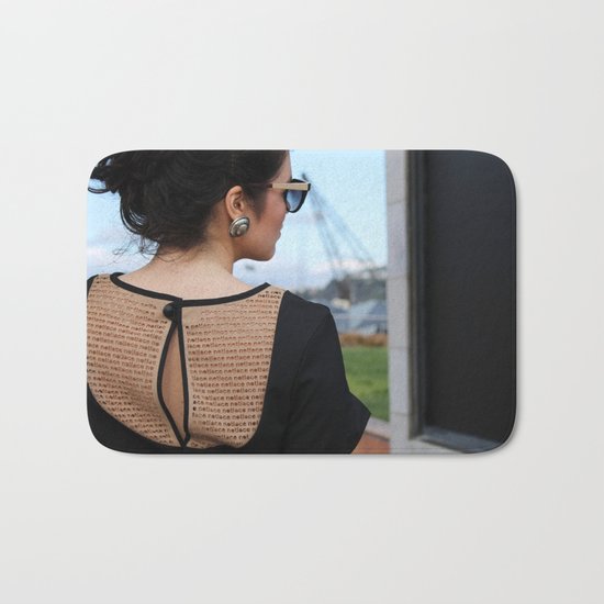 Lasercut NOT LACE Bath Mat