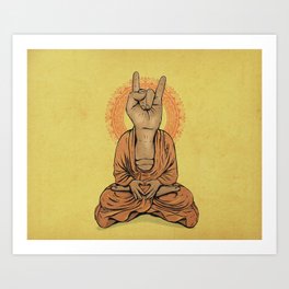 Horn Buddha Art Print