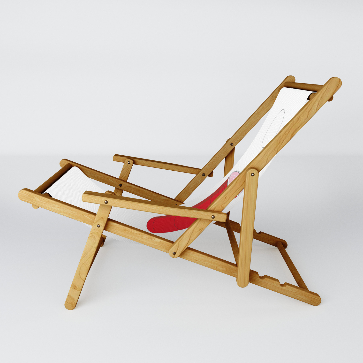 Beer Pong Illustration Sling Chair By Marodek