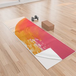 The Bright Abstract Waterfall Yoga Towel