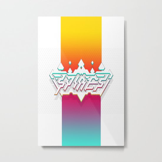 Spires : Crystyl Cystlys Spectrym Metal Print